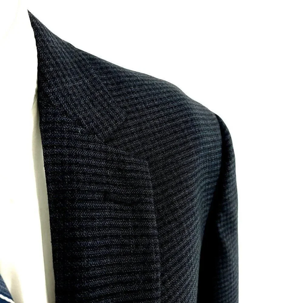 Pronto Uomo Platinum Wool 2 Button Sport Coat 42R Blue Check Tagged 44L See Desc